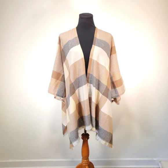 Lucky Brand Poncho Wrap Cape - Picture 4 of 7